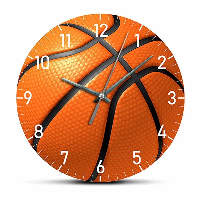 Gift for Basketball Player Silent Wall Clock 12 Inches -