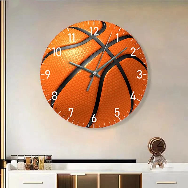 Gift for Basketball Player Silent Wall Clock 12 Inches -