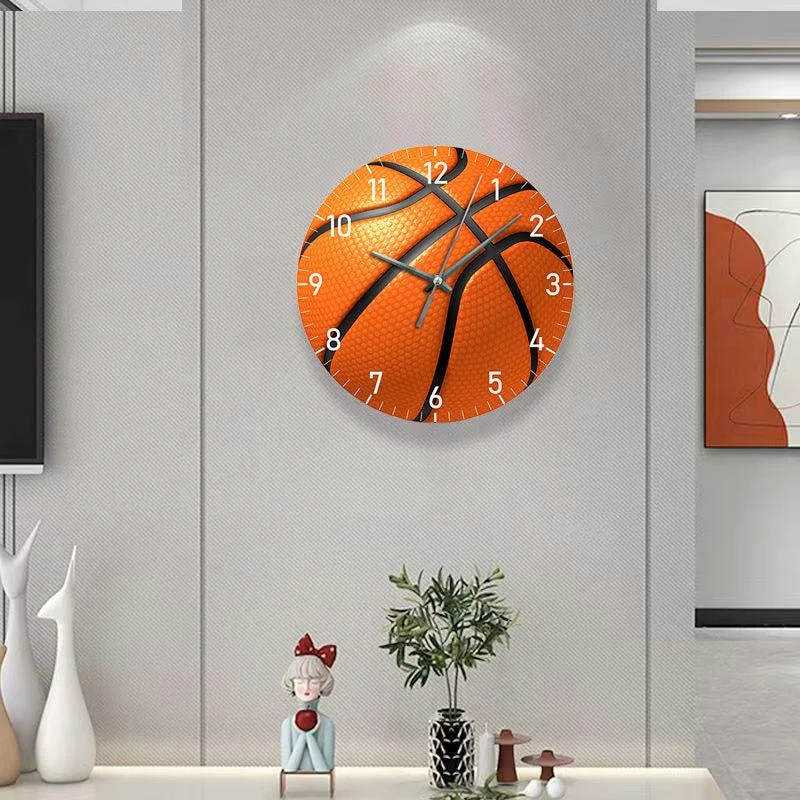 Gift for Basketball Player Silent Wall Clock 12 Inches -