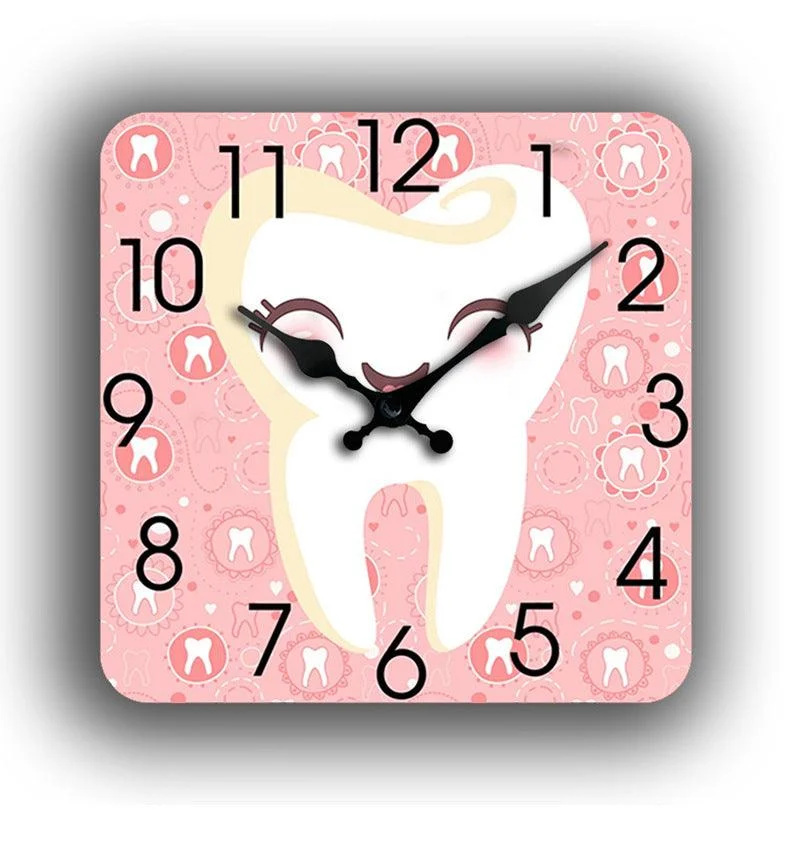 Gift for Dentist Square Silent Wall Clock 12 Inches -