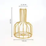 GildedBloom Gilded flower vase