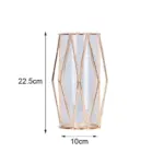 GildedBloom Gilded flower vase