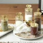 Gingko Sealed Storage Jars tag1