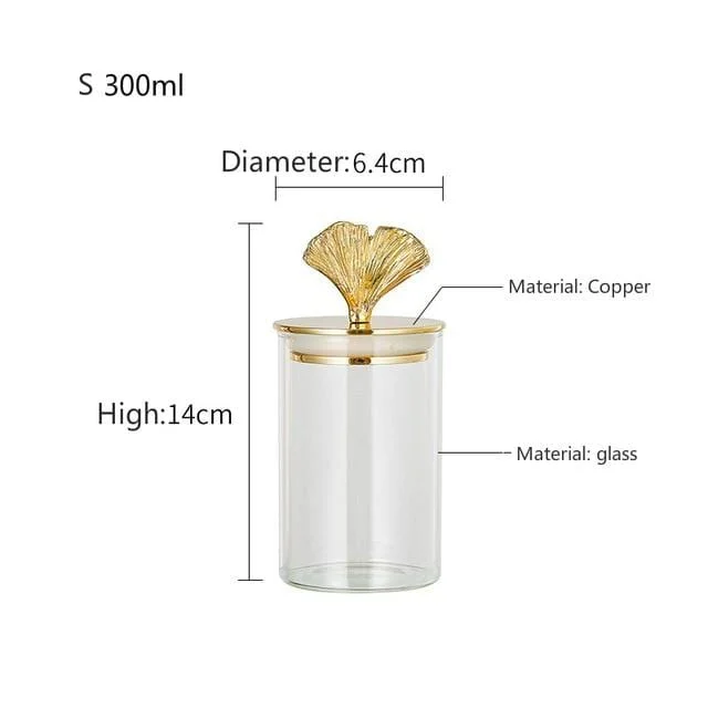 Gingko Sealed Storage Jars -  - #tag1#