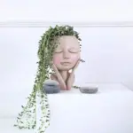 Girls Face Head Flower Planter Nordic Garden Decor