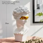 Giuliano de Medici Gold Accent Statue