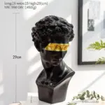 Giuliano de Medici Gold Accent Statue