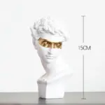 Giuliano de Medici Gold Accent Statue