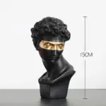 Giuliano de Medici Gold Accent Statue