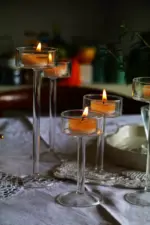 Glass Candle Holders Set Tealight Candle Holder Home Decor Wedding Table Centerpieces Crystal Holder Dinner table 7ea76d4c b0c4 4a7c 88f8 80364e330fe8
