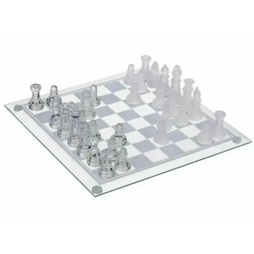 Glass Chess Set Decorfaure 1685712799