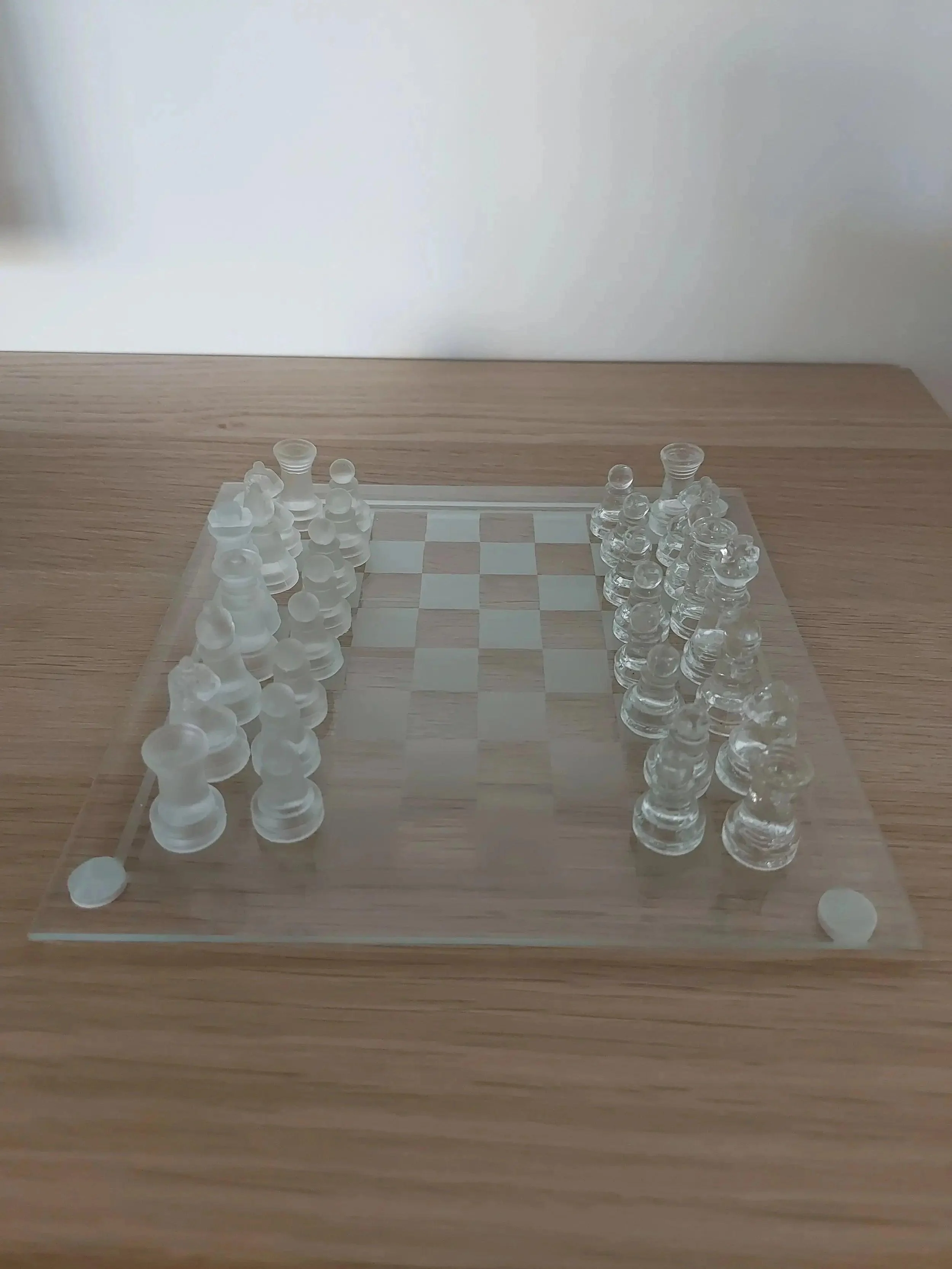 Glass Chess Set Decorfaure 1685712912