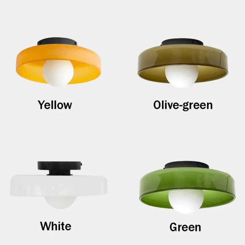 GlassRoundLEDCeilingLight Homdiy