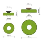 GlassRoundLEDCeilingLight Homdiy