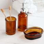 Glass Apothecary 4 Piece Bathroom Set