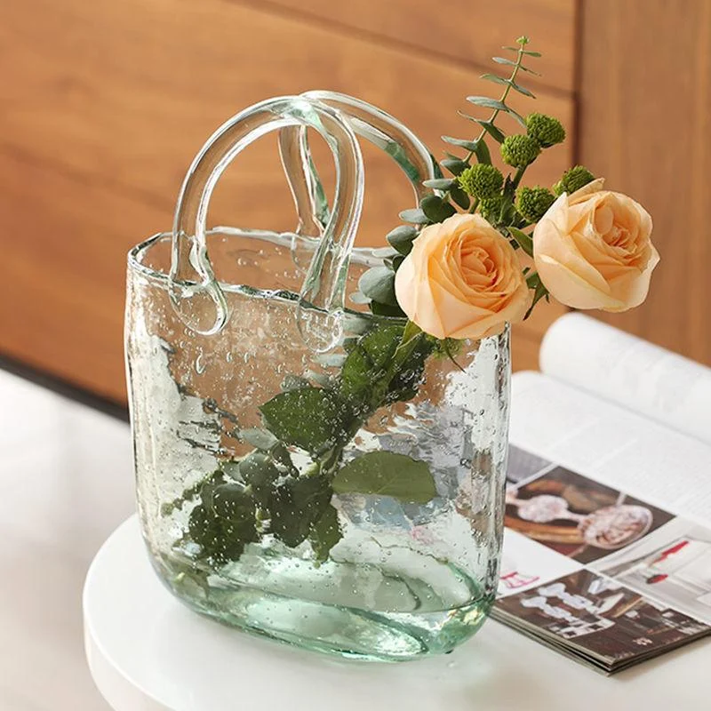 Glass Basket Vase -  - #tag1#