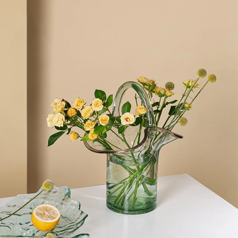 Glass Basket Vase -  - #tag1#