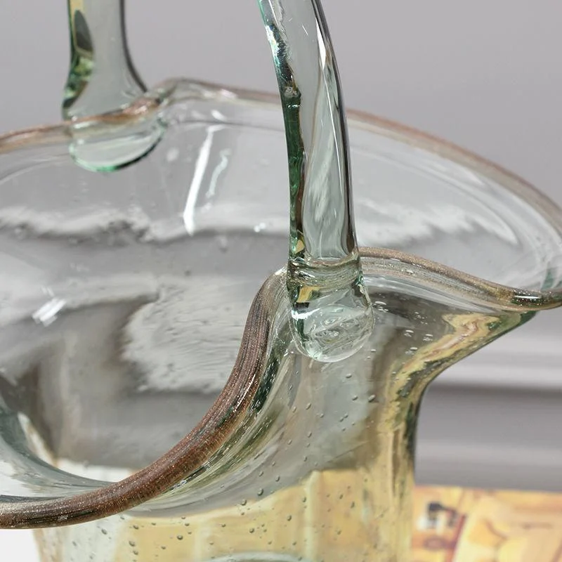 Glass Basket Vase -  - #tag1#