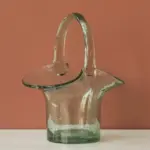 Glass Basket Vase tag1