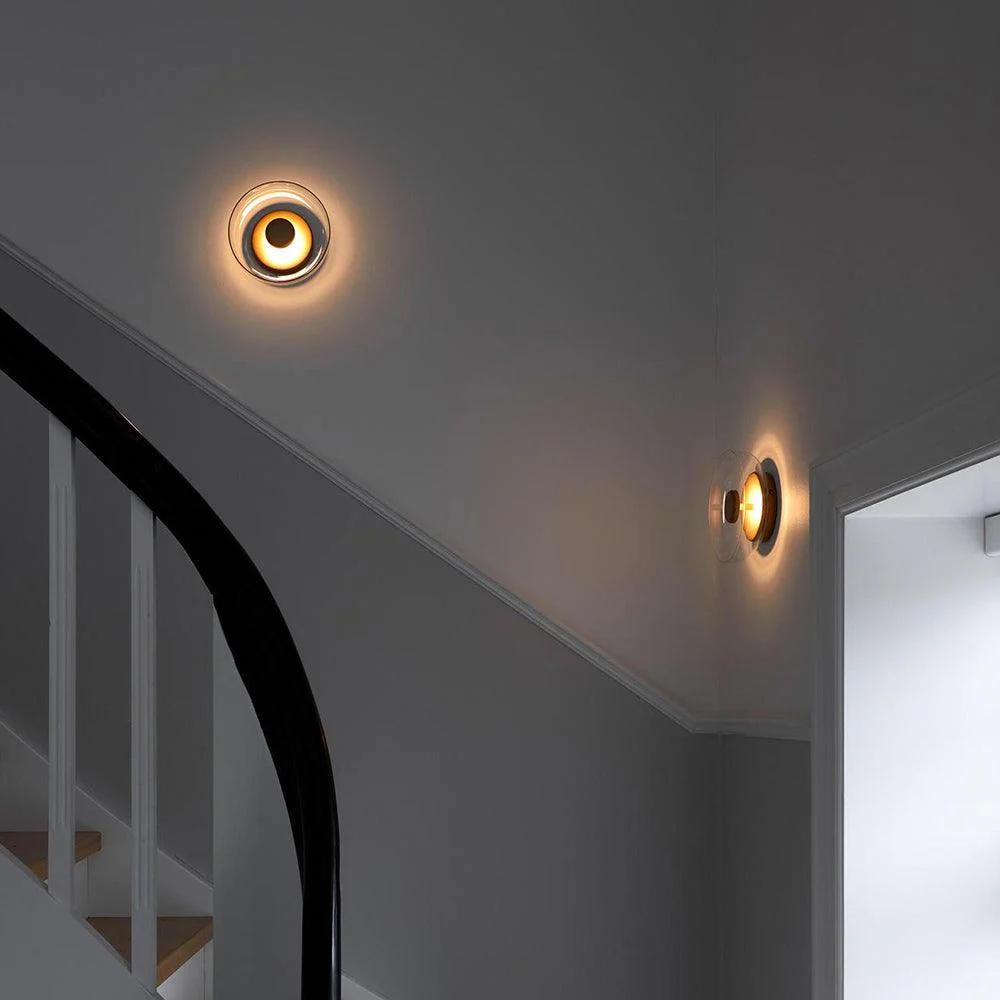 Glass Bowl Bedroom Bedside Lamp Wall Lamp -  - #tag1#