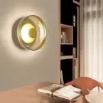 Glass Bowl Bedroom Bedside Lamp Wall Lamp tag1