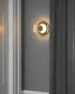 Glass Bowl Hanging Wall Fixture Lamp