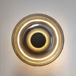 Glass Bowl Hanging Wall Fixture Lamp