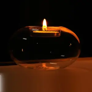 Glass Candle Holder