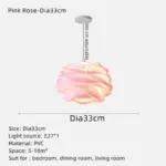 Glass Flower Rosary Ceiling Light tag1