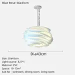 Glass Flower Rosary Ceiling Light tag1