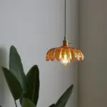 Glass Flower Ceiling Lamp Industrial Pendant Light tag1