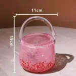 Glass Hand Bag Vase
