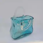 Glass Hand Bag Vase