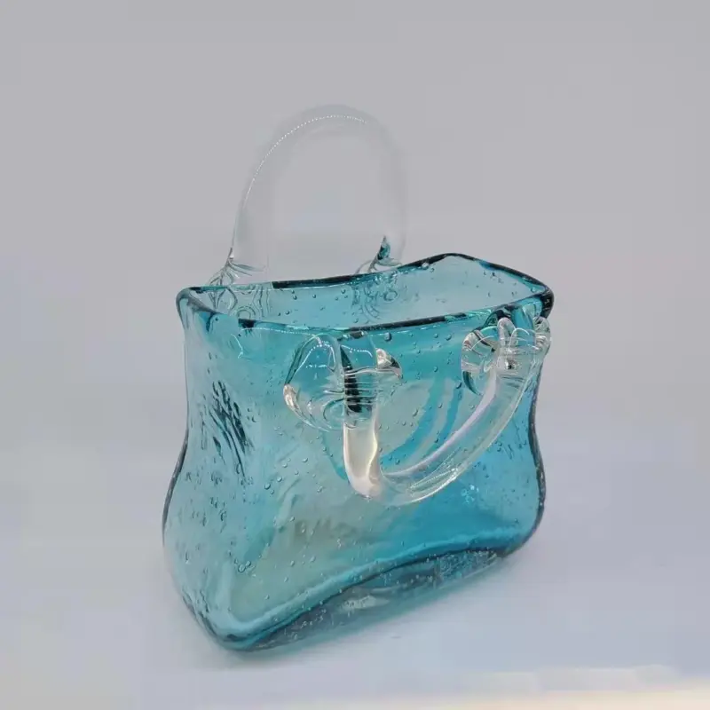 Glass Hand Bag Vase