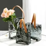 Glass Hand Bag Vase