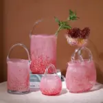 Glass Hand Bag Vase