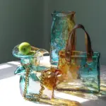 Glass Hand Bag Vase