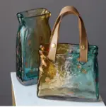 Glass Hand Bag Vase