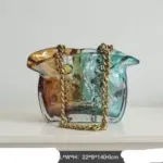 Glass Hand Bag Vase