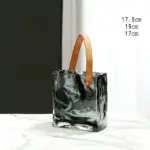 Glass Hand Bag Vase