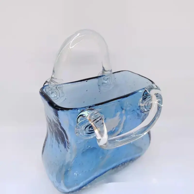 Glass Hand Bag Vase