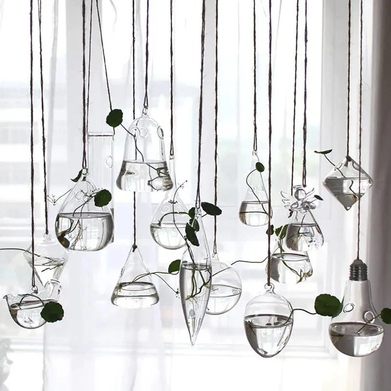 Glass Hanging Terrarium: Stylish Home Garden Décor -