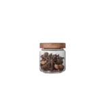 Glass Jars with Wooden Lids