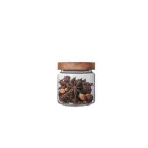 Glass Jars with Wooden Lids