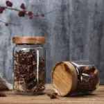 Glass Jars with Wooden Lids