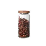 Glass Jars with Wooden Lids