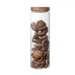 Glass Jars with Wooden Lids