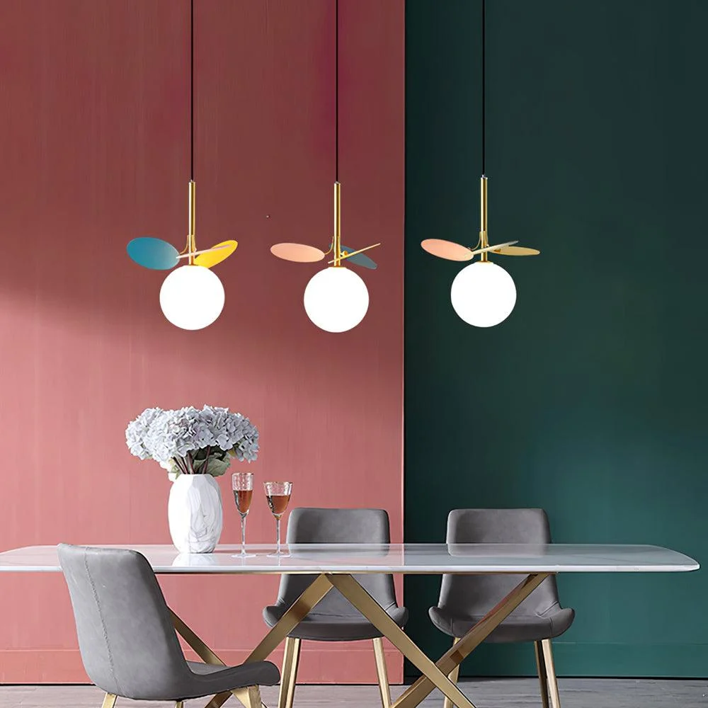 Glass Lampshade Chandelier Personality Art PVC Pendant Lamp -  - #tag1#