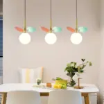 Glass Lampshade Chandelier Personality Art PVC Pendant Lamp tag1