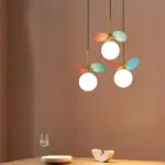 Glass Lampshade Chandelier Personality Art PVC Pendant Lamp tag1